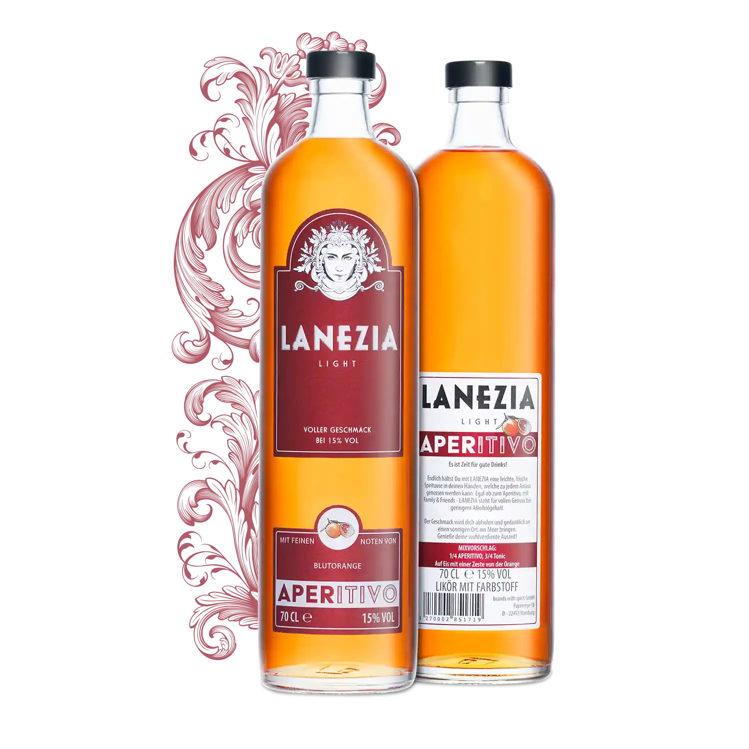 Lanezia Aperitivo - Vorder und Rueckseite Produktpraesentation