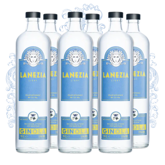 Lanezia Ginola - 6er Vorteilspaket - Flaschenvorderseiten - Produktpraesentation
