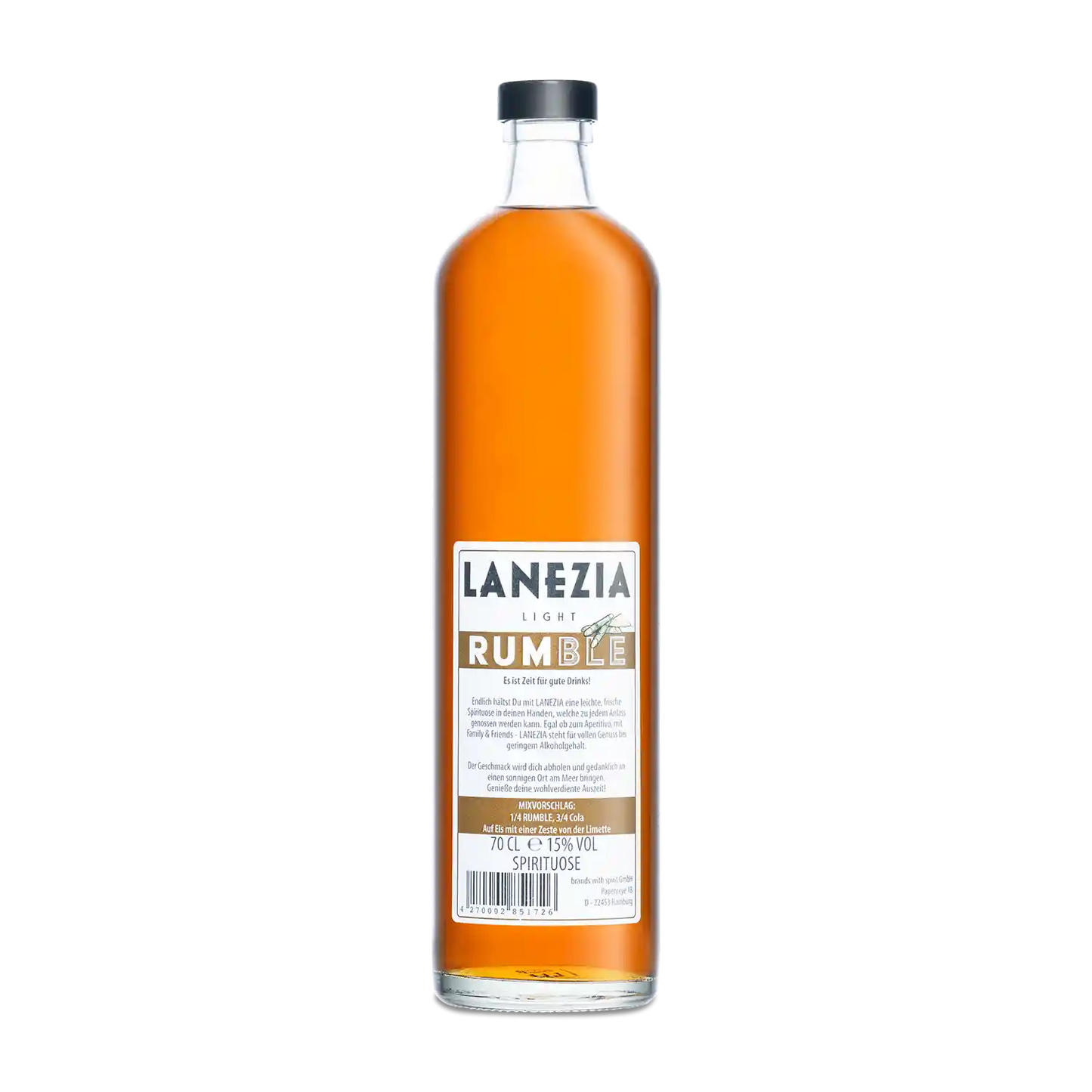 Lanezia Rumble - Einzelflasche - Flaschenrueckseite